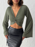 Twist-Front Crop Top